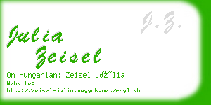 julia zeisel business card